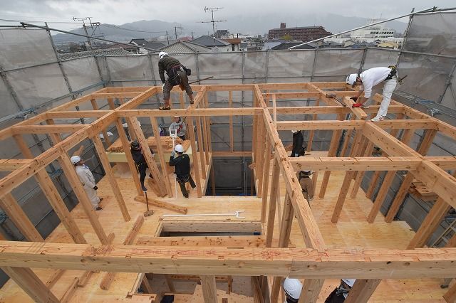 福岡市南区14　注文住宅建築現場リポート⑤　～上棟式～