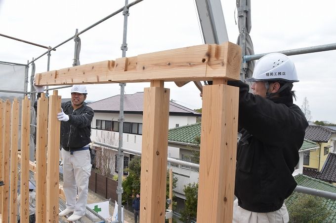 「太宰府市青葉台01」注文住宅現場リポート⑥【上棟式】