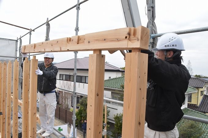 福岡県太宰府市青葉台01　注文住宅建築現場リポート⑥　～上棟式～