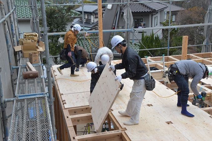 福岡県太宰府市青葉台01　注文住宅建築現場リポート⑥　～上棟式～