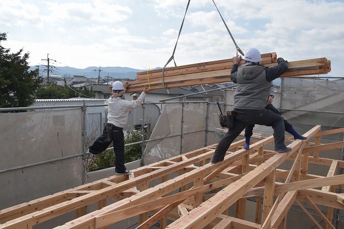 福岡県太宰府市青葉台01　注文住宅建築現場リポート⑥　～上棟式～