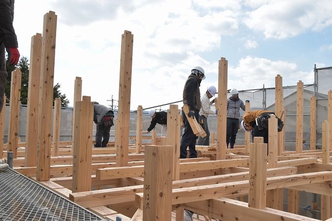 福岡県太宰府市青葉台01　注文住宅建築現場リポート⑥　～上棟式～