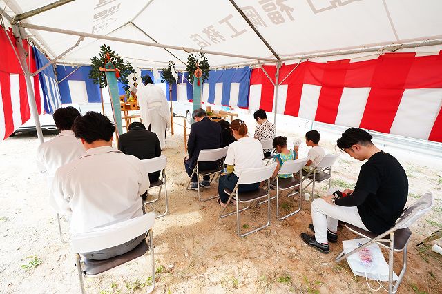 福岡市城南区03　注文住宅建築現場リポート①　～地鎮祭～