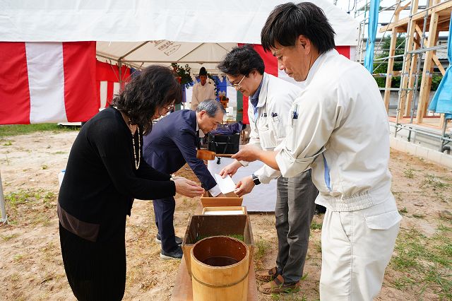 福岡市城南区03　注文住宅建築現場リポート①　～地鎮祭～