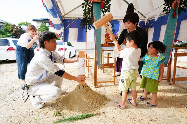 福岡市城南区03　注文住宅建築現場リポート①　～地鎮祭～