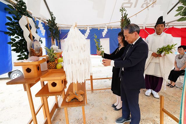 「福岡市城南区03」注文住宅現場リポート①【地鎮祭】