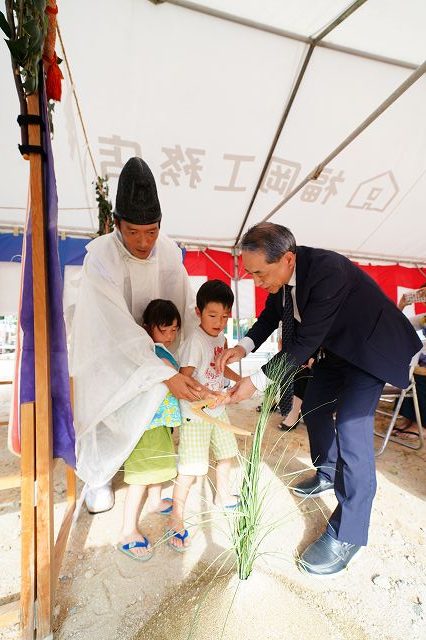 福岡市城南区03　注文住宅建築現場リポート①　～地鎮祭～