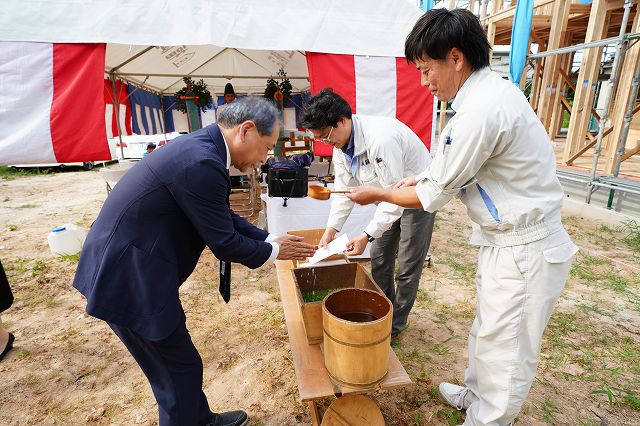 福岡市城南区03　注文住宅建築現場リポート①　～地鎮祭～