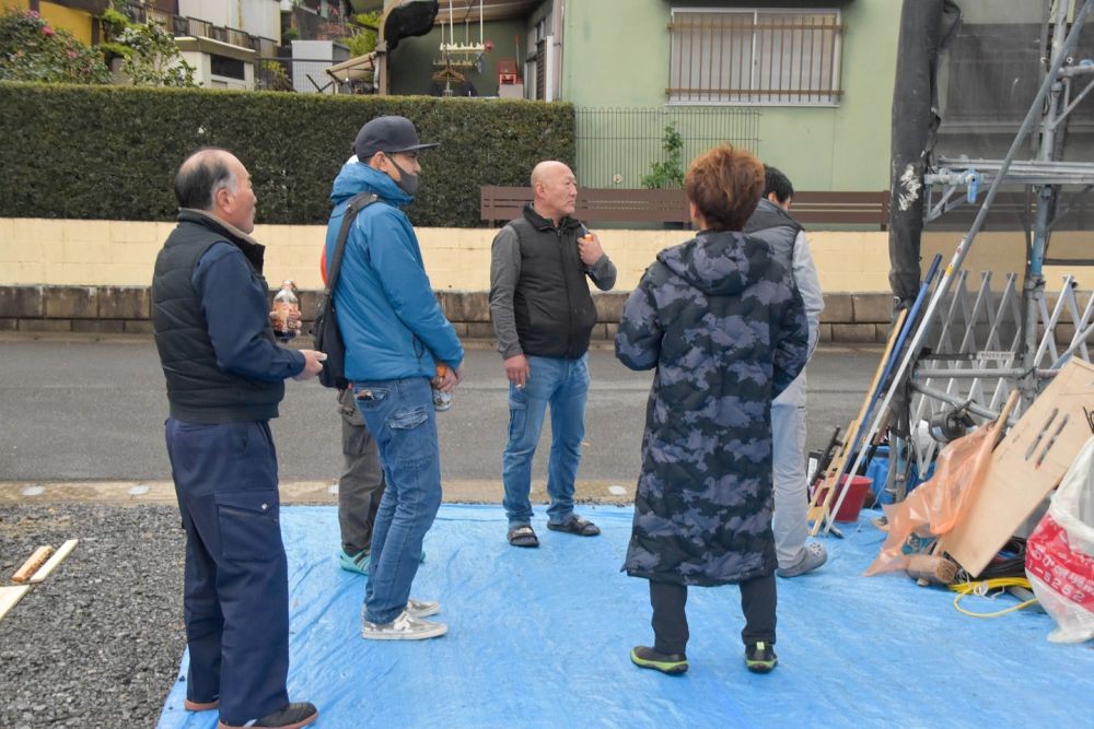 福岡県那珂川市08　注文住宅建築現場リポート③　～上棟式1日目～