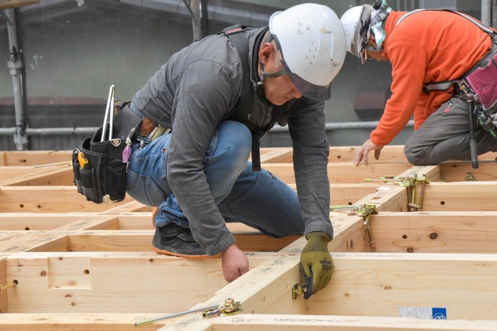 福岡県那珂川市08　注文住宅建築現場リポート③　～上棟式1日目～