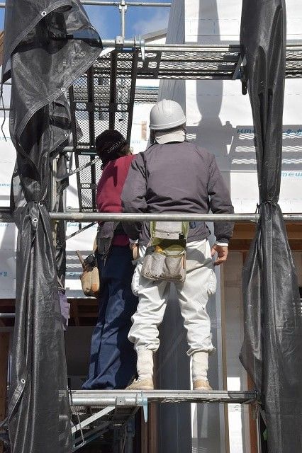 「筑紫野市04」注文住宅現場リポート⑧【外装工事】【防水シート】