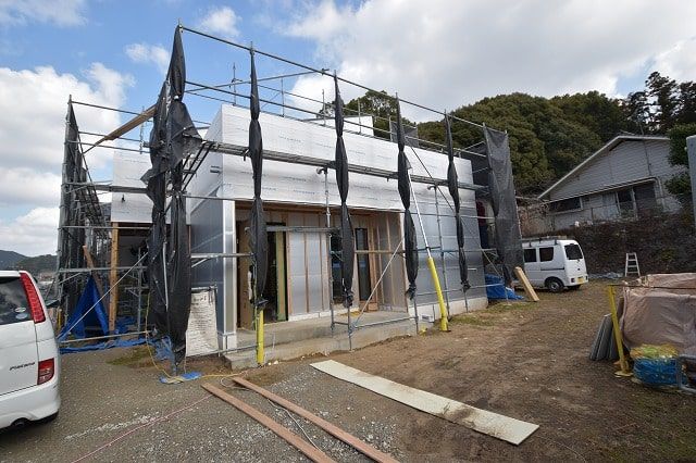 「筑紫野市04」注文住宅現場リポート⑧【外装工事】【防水シート】