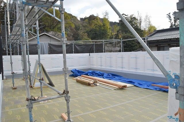 「筑紫野市04」注文住宅現場リポート⑧【外装工事】【防水シート】