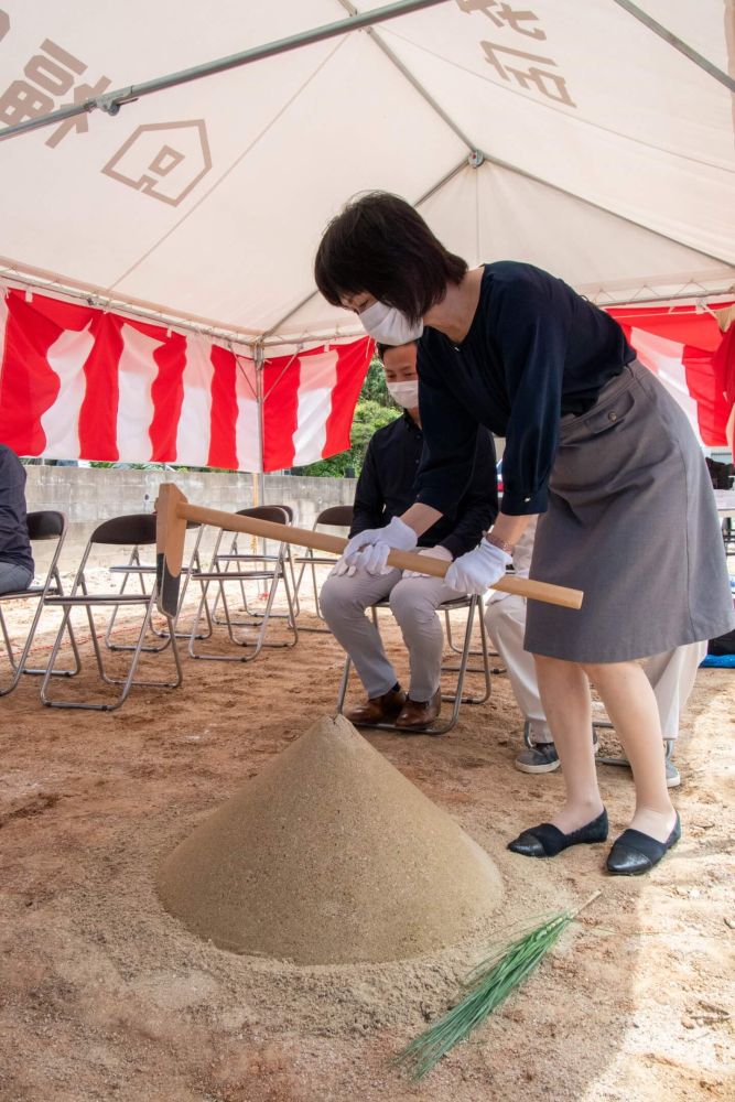 福岡市城南区07　注文住宅建築現場リポート①　～地鎮祭～