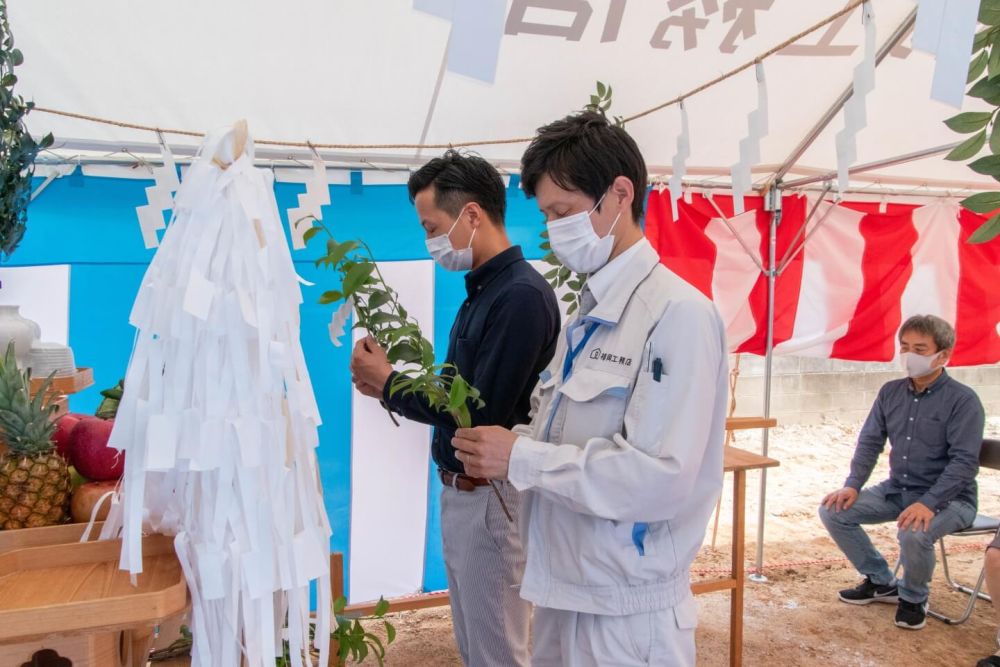 「福岡市城南区07」注文住宅現場リポート①【地鎮祭】
