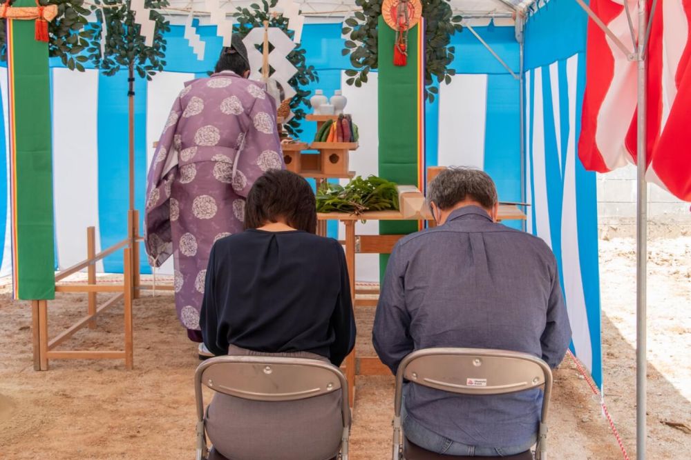 「福岡市城南区07」注文住宅現場リポート①【地鎮祭】