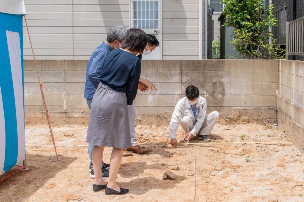 福岡市城南区07　注文住宅建築現場リポート①　～地鎮祭～