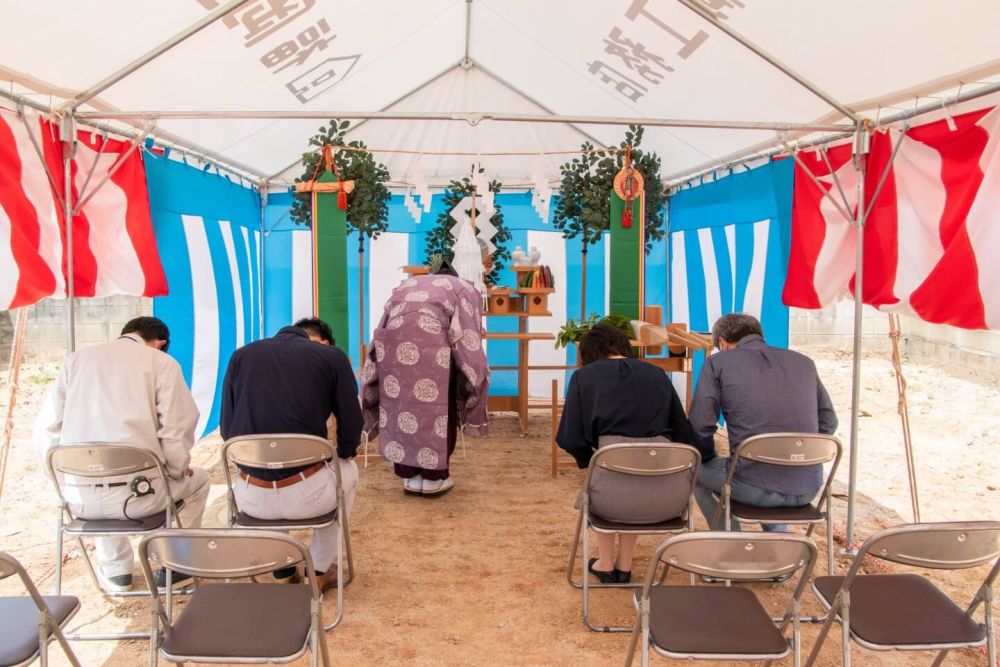 福岡市城南区07　注文住宅建築現場リポート①　～地鎮祭～