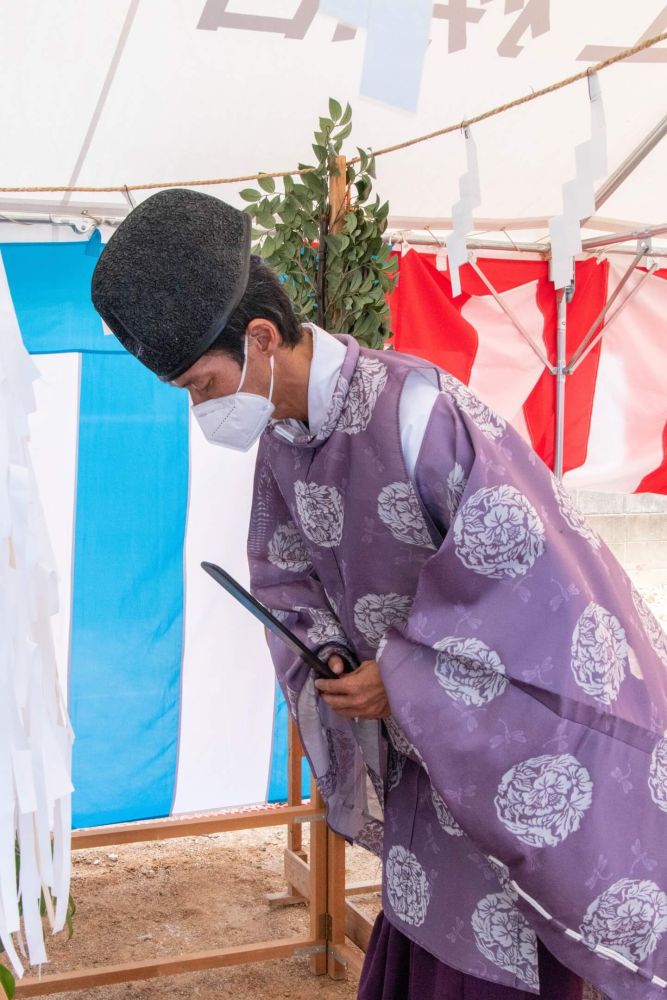 「福岡市城南区07」注文住宅現場リポート①【地鎮祭】