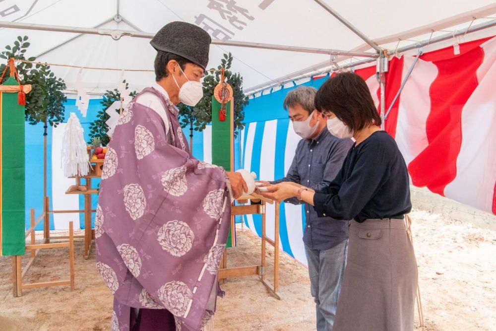 福岡市城南区07　注文住宅建築現場リポート①　～地鎮祭～