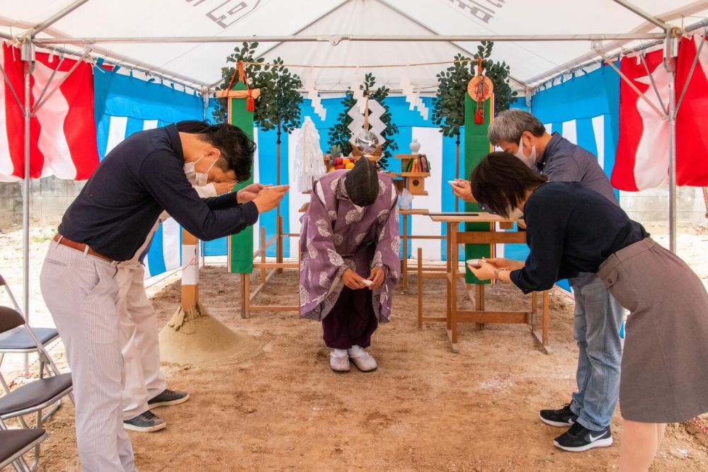 「福岡市城南区07」注文住宅現場リポート①【地鎮祭】