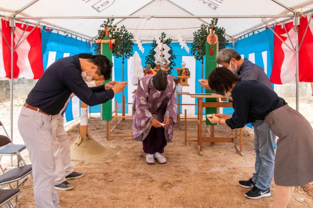 福岡市城南区07　注文住宅建築現場リポート①　～地鎮祭～