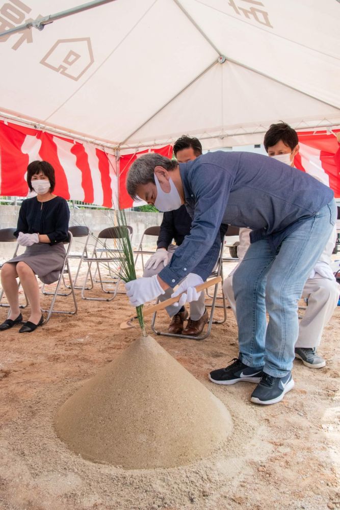 福岡市城南区07　注文住宅建築現場リポート①　～地鎮祭～