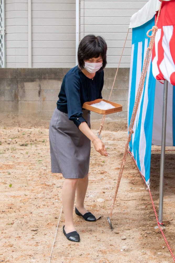 福岡市城南区07　注文住宅建築現場リポート①　～地鎮祭～