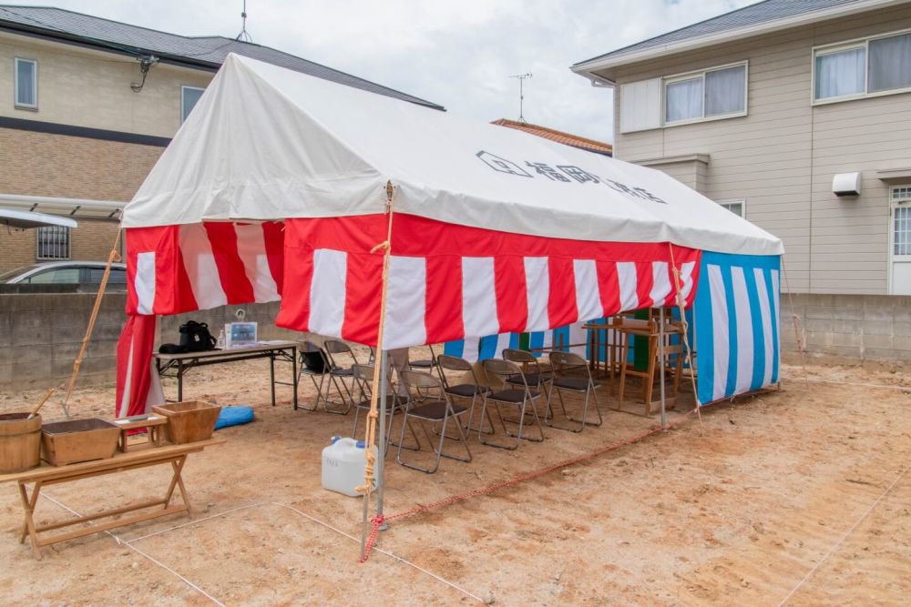 福岡市城南区07　注文住宅建築現場リポート①　～地鎮祭～