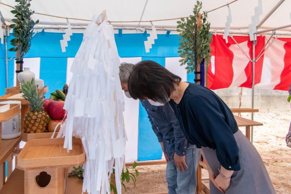 「福岡市城南区07」注文住宅現場リポート①【地鎮祭】