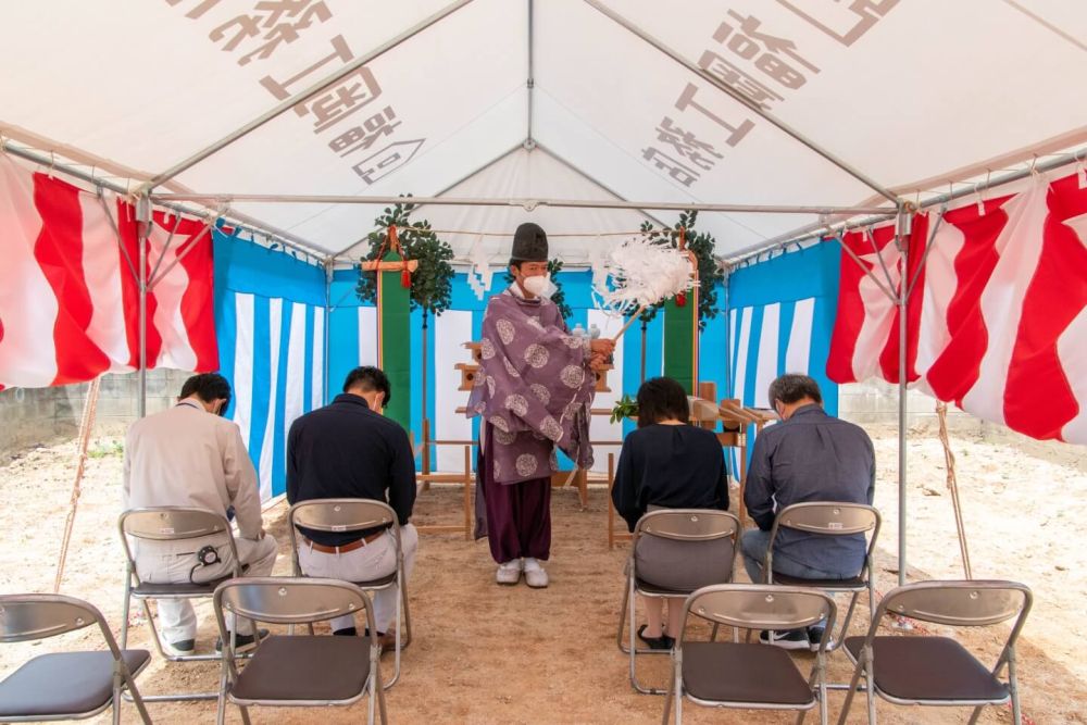 福岡市城南区07　注文住宅建築現場リポート①　～地鎮祭～