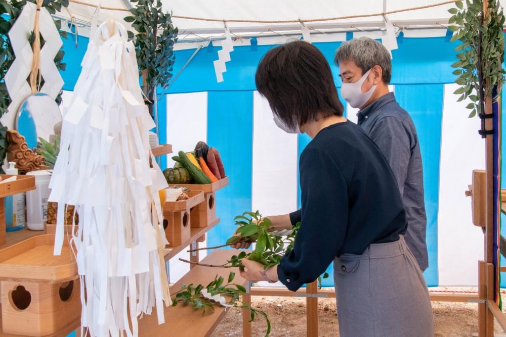 福岡市城南区07　注文住宅建築現場リポート①　～地鎮祭～