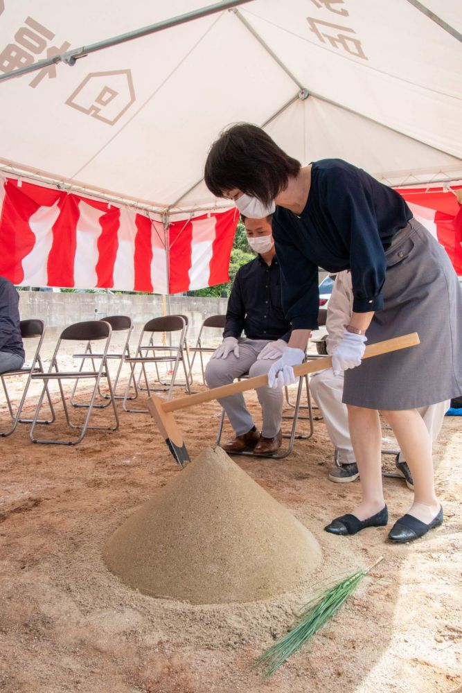 福岡市城南区07　注文住宅建築現場リポート①　～地鎮祭～