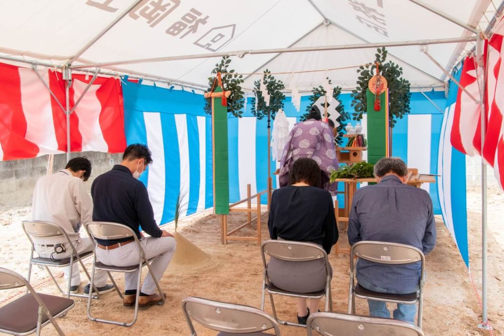 「福岡市城南区07」注文住宅現場リポート①【地鎮祭】