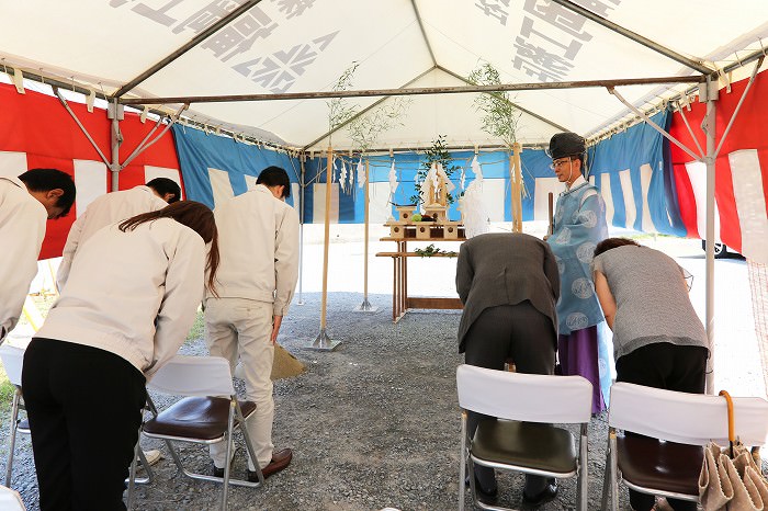 「福津市宮司元町01」注文住宅現場リポート①【地鎮祭】