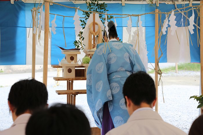「福津市宮司元町01」注文住宅現場リポート①【地鎮祭】