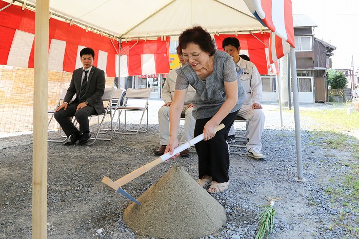 「福津市宮司元町01」注文住宅現場リポート①【地鎮祭】
