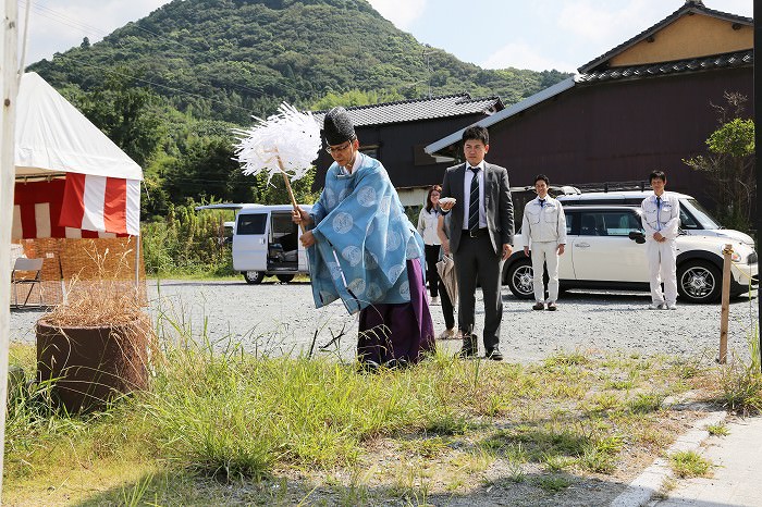 「福津市宮司元町01」注文住宅現場リポート①【地鎮祭】