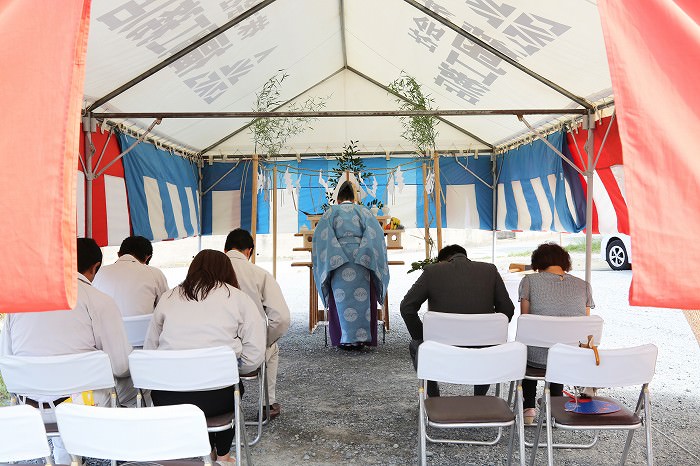 福岡県福津市宮司元町01　注文住宅建築現場リポート①　～地鎮祭～