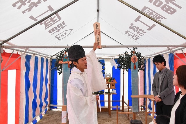 「福岡市西区飯氏01」注文住宅現場リポート①【地鎮祭】
