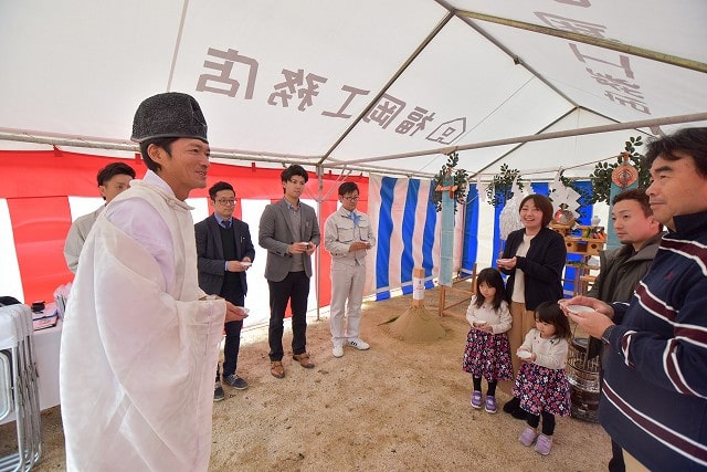 福岡市西区飯氏01　注文住宅建築現場リポート①　～地鎮祭～