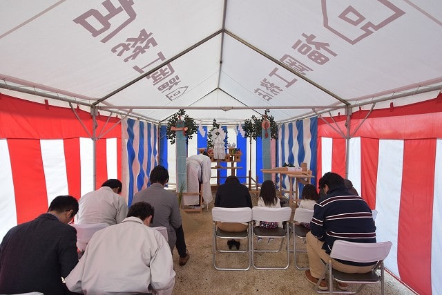 「福岡市西区飯氏01」注文住宅現場リポート①【地鎮祭】