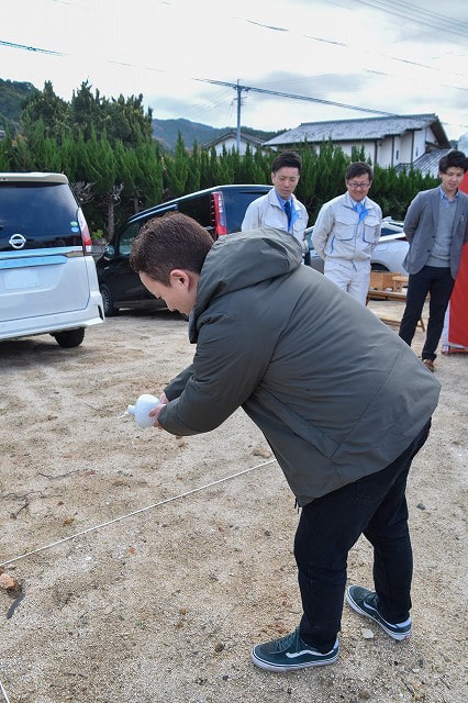 福岡市西区飯氏01　注文住宅建築現場リポート①　～地鎮祭～