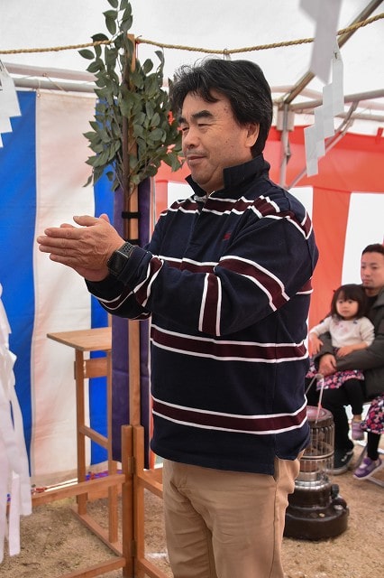 「福岡市西区飯氏01」注文住宅現場リポート①【地鎮祭】