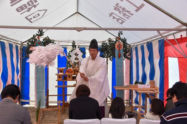 福岡市西区飯氏01　注文住宅建築現場リポート①　～地鎮祭～