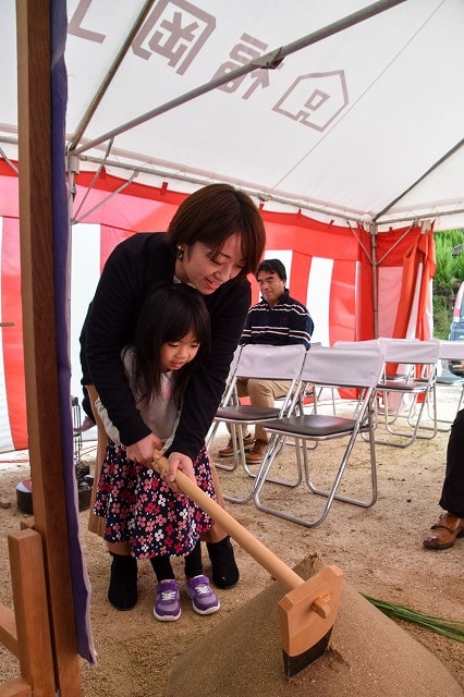 福岡市西区飯氏01　注文住宅建築現場リポート①　～地鎮祭～