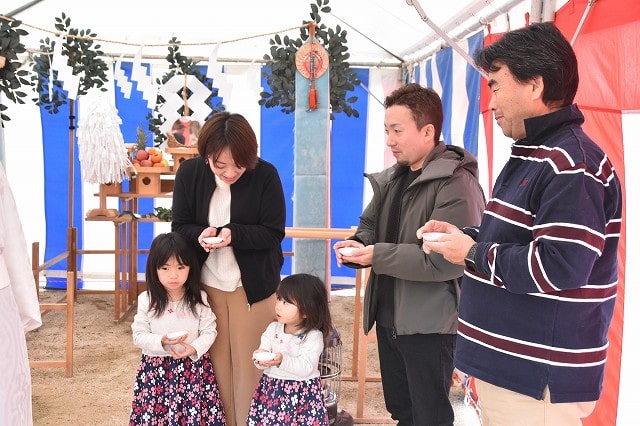 「福岡市西区飯氏01」注文住宅現場リポート①【地鎮祭】