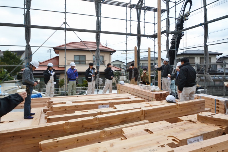 福岡市城南区南片江03　注文住宅建築現場リポート⑤　～上棟式～