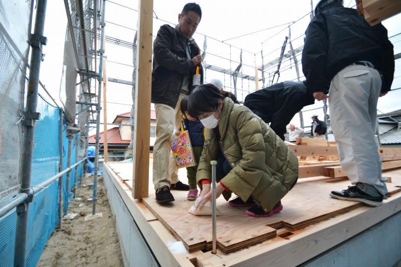 福岡市城南区南片江03　注文住宅建築現場リポート⑤　～上棟式～