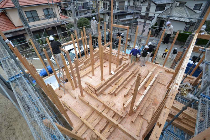 「福岡市城南区南片江03」注文住宅現場リポート⑤【上棟式】